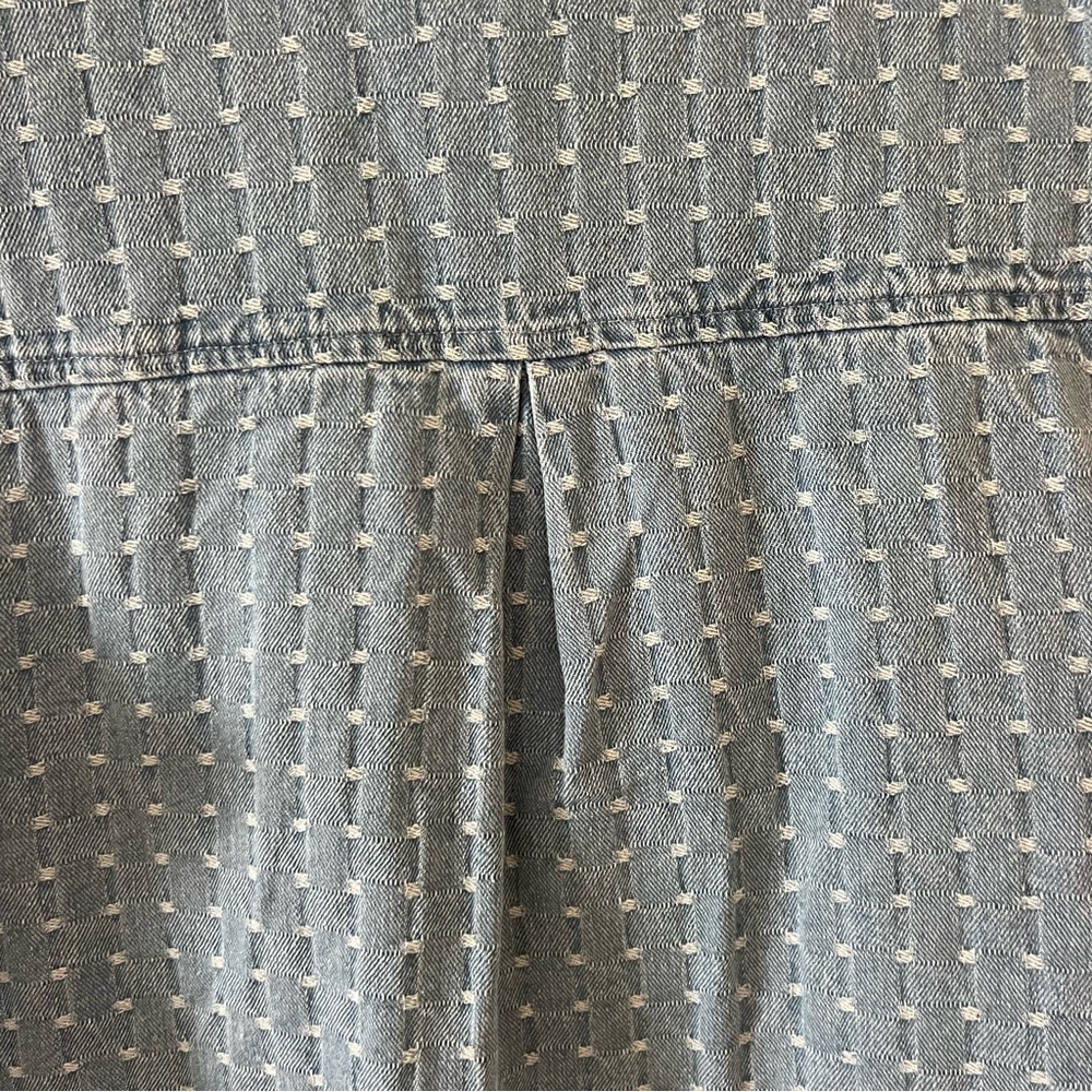 NWT Tuckernuck Light Wash Denim Dot Sleeveless Charlie Dress - Picture 7 of 7